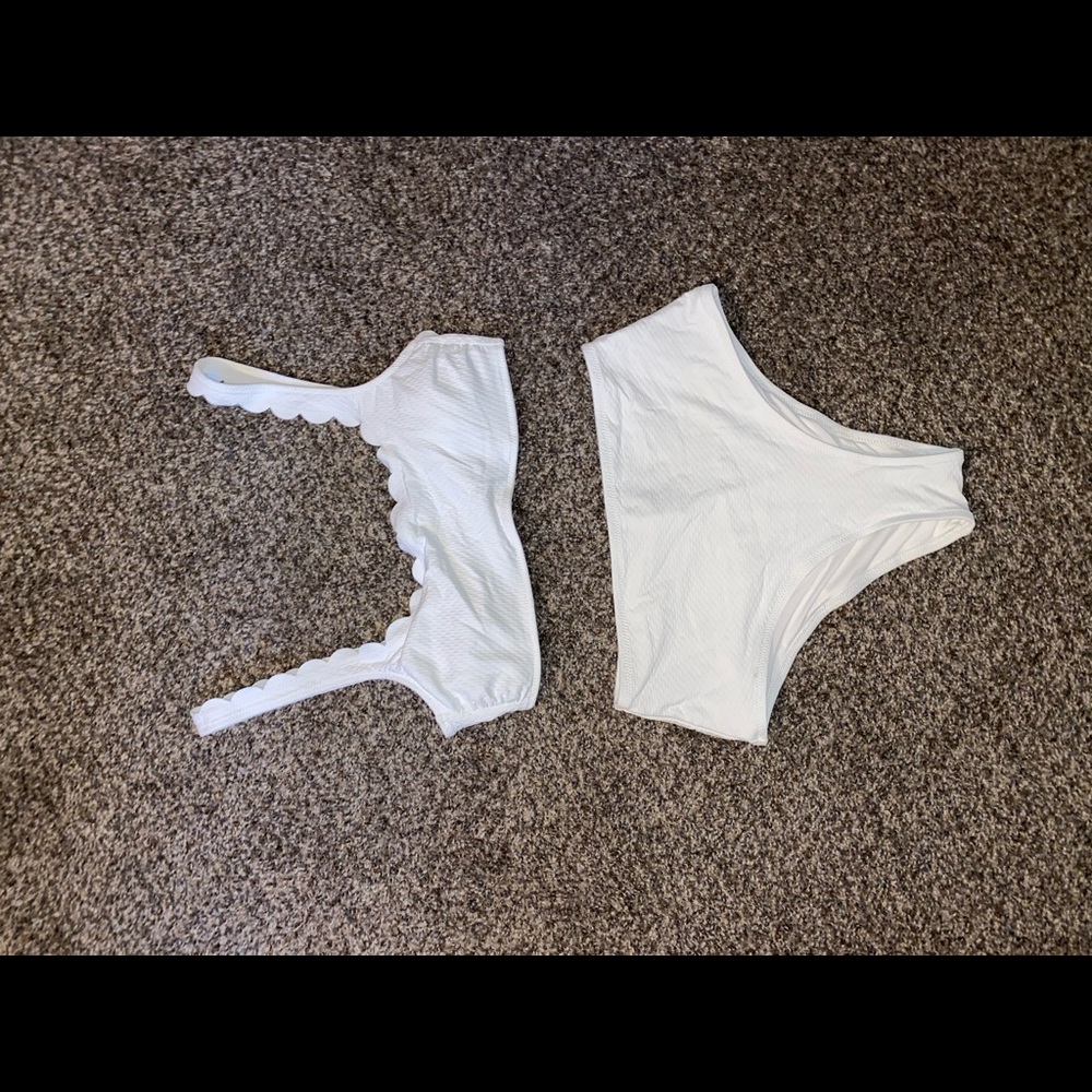 White bathing suit